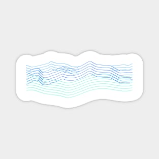 Wave Lines Magnet