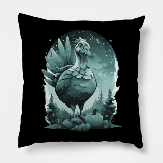 Thanksgiving turkey Pillow by Mysooni