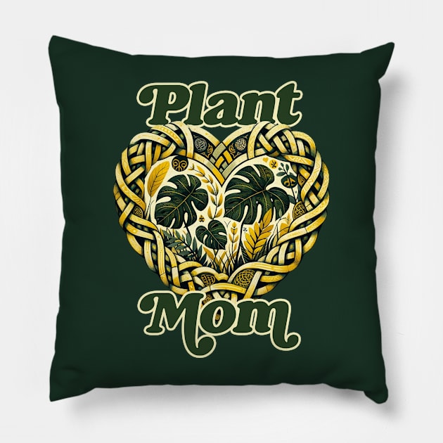 Plant Mom Pillow by bubbsnugg