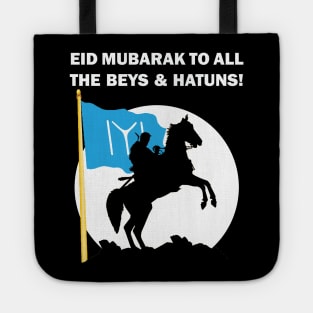 Eid Mubarak Happy Eid al-Fitr al-Adha Ertugrul Bey Kurulus Osman Kayi Flag Drillis Ottoman Empire Turkey Istanbul Gift Tote