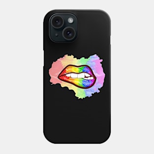 Colorful Mouth Rainbow Lips Phone Case