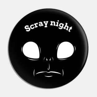 scary night Pin