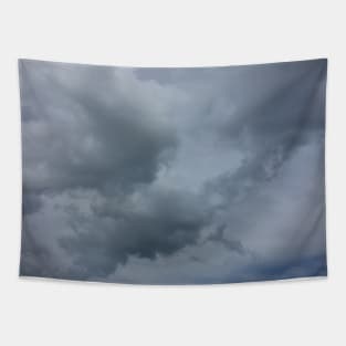 Dark Puffy Clouds - Cloudy Day Tapestry