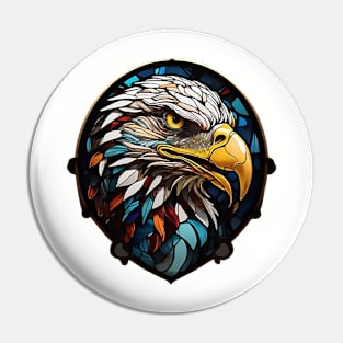 Eagle in Stained Glass Pin