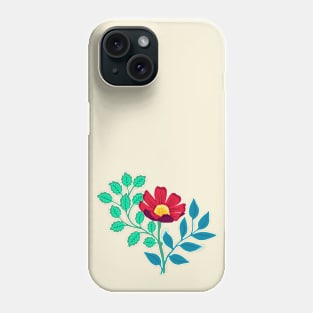 Colorful red flower design Phone Case