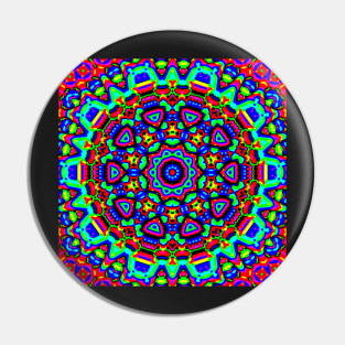 Psychedelic Trippy Acid LSD Art Pin