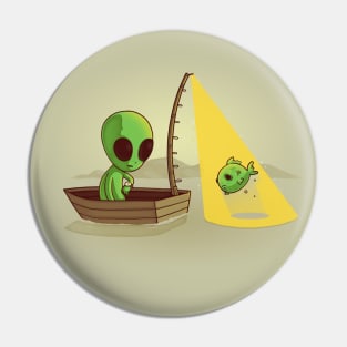 Alien Fishing Pin