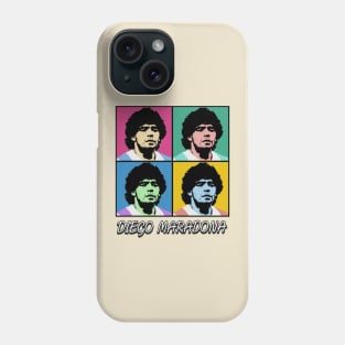 Diego Maradona 80s Pop Art Style Phone Case