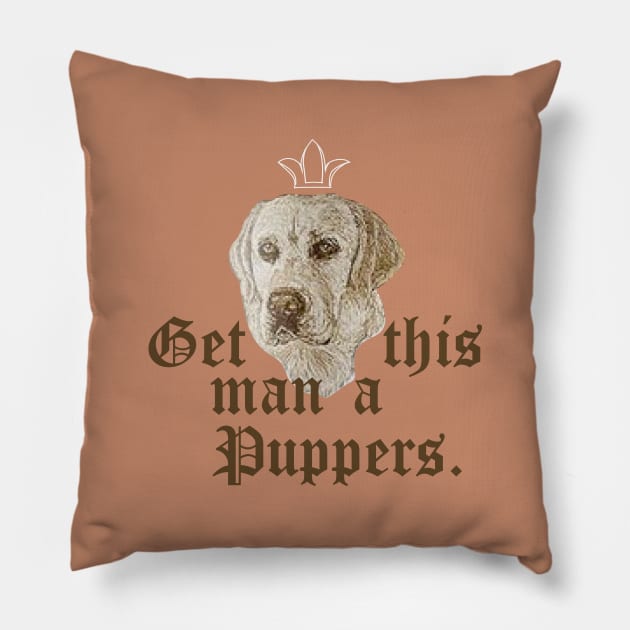 Get this man a puppers Pillow by ACGraphics