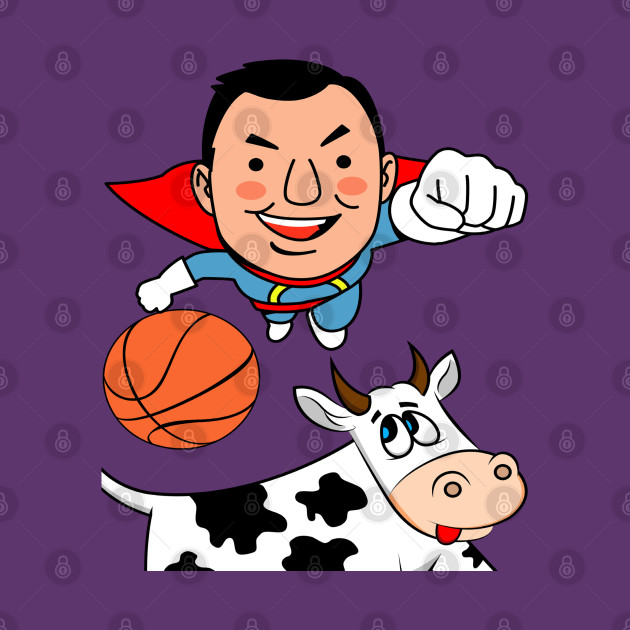 Toony Crew Basketball Squad Warmup Jersey (Superhero & Cowz Mashup Edition) by WavyDopeness