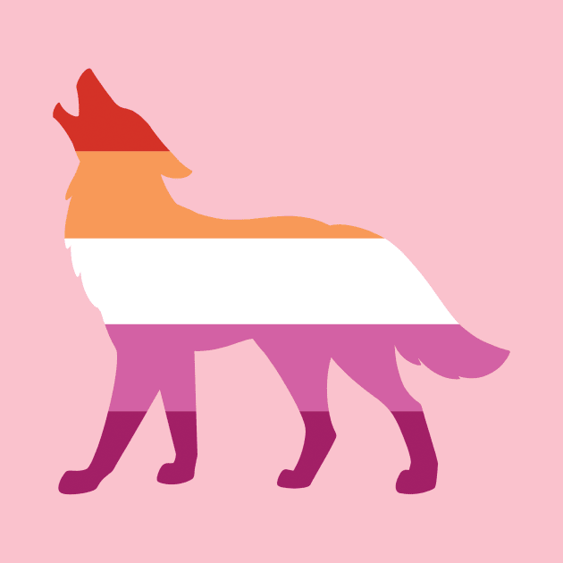 Pride Animals- Lesbian Wolf by HeckHound