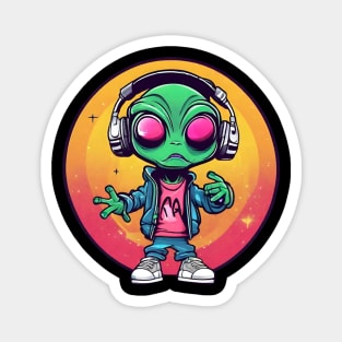 Alien hip hop Magnet