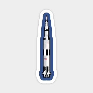 Saturn V Launch T-Shirt / Sticker Magnet