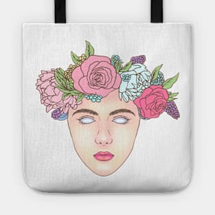 May Queen Flowers Tote