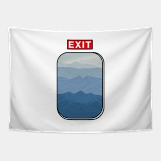 Exit Plane Window Tapestry
