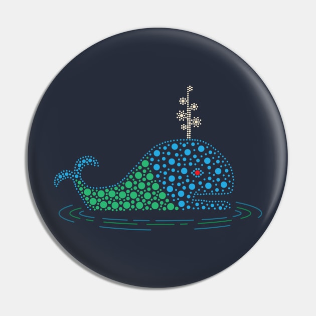 Water Pageant Whale Pin by Kevin Hedet