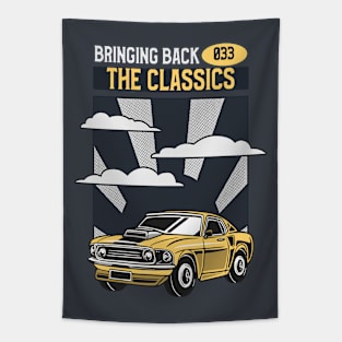 Bringing back the classics retro muscle car Tapestry