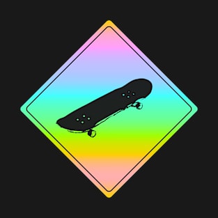 LGBTQ Skateboard Warningsign T-Shirt