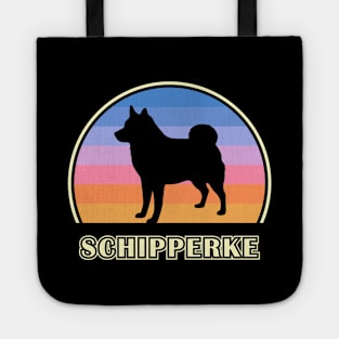 Schipperke Vintage Sunset Dog Tote