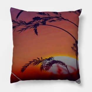 sun in the fields Pillow