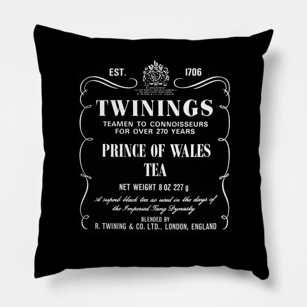 Twinings Prince of Wales Tea Pillow by DCMiller01