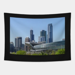 Soldier Field On The Edge Tapestry