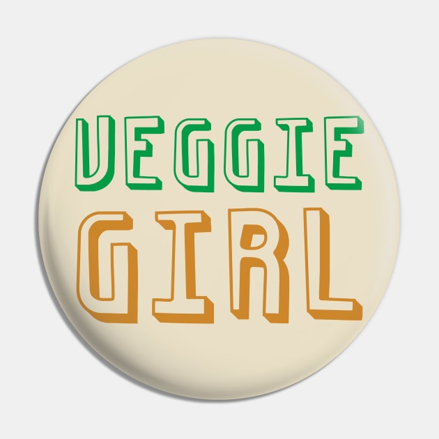 Veggie Girl Pin by oddmatter