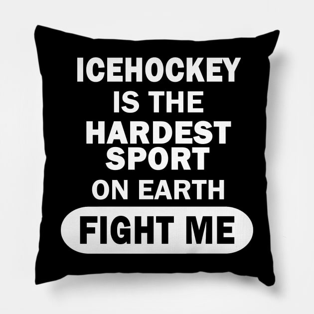 Ice Hockey Men's Team Club Boys Puck Pillow by FindYourFavouriteDesign