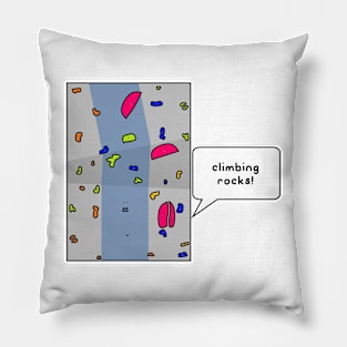 climbing rocks! Pillow