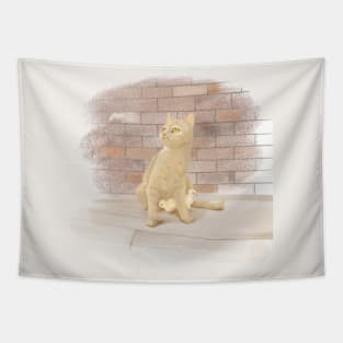 保护猫神 protect cat god Tapestry