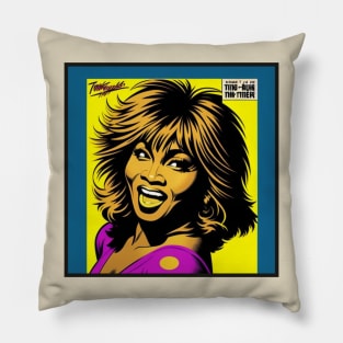 Turner Greatest Hits Vinyl Record Pop Art II Pillow