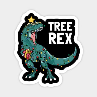 Tree Rex Christmas Xmas Dinosaur Magnet