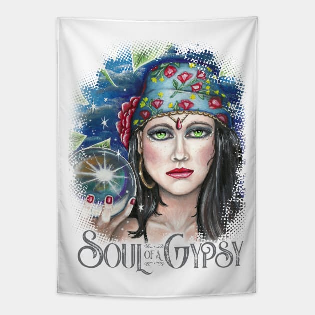 Soul of a Gypsy Tapestry by TAS Illustrations and More