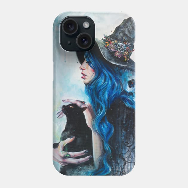 Blue Valentine Phone Case by Alien Moth