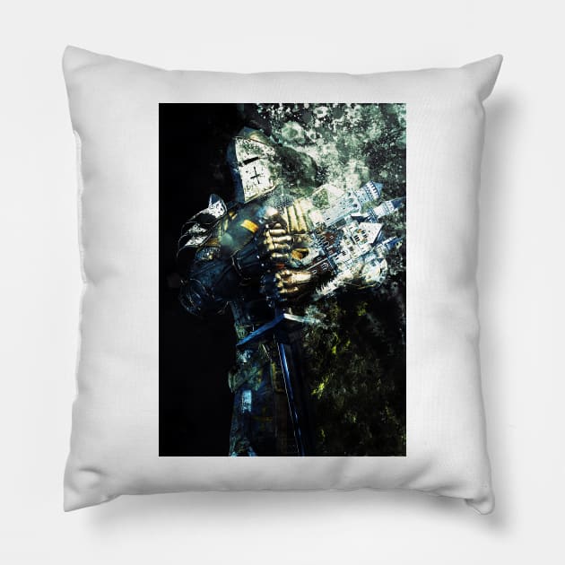 Medieval Knight Pillow by TortillaChief