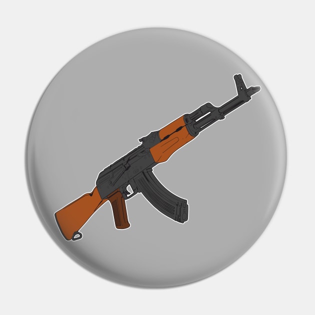 For gun lover! Kalashnikov assault rifle Pin by FAawRay