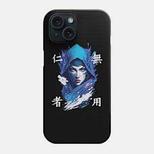 Ninja Girl Kanji Japan II Phone Case