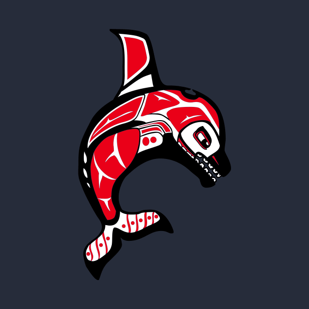 Orca Killer Whale Pacific Northwest Native American Indian by twizzler3b