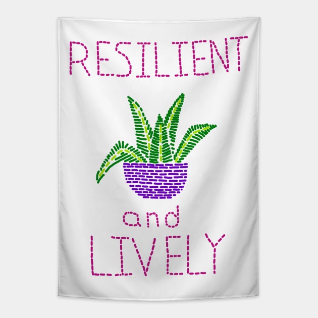 Embroidered Resilient and Lively Tapestry by Rowan-artist 