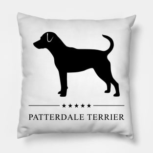 Patterdale Terrier Black Silhouette Pillow