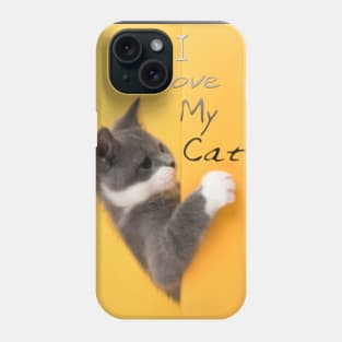 i love cat Phone Case