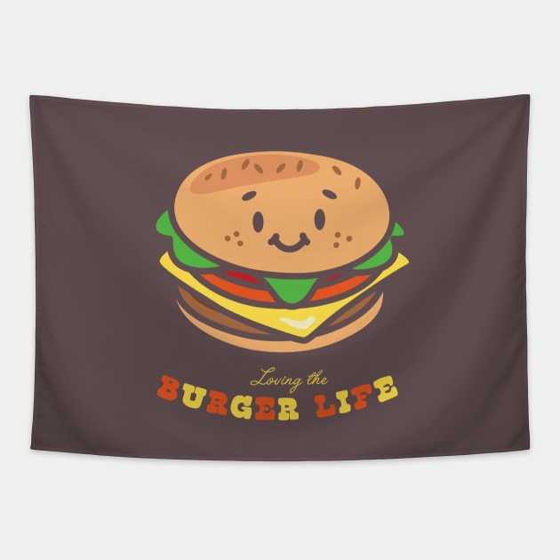 Loving the burger life Tapestry by RussellTateDotCom