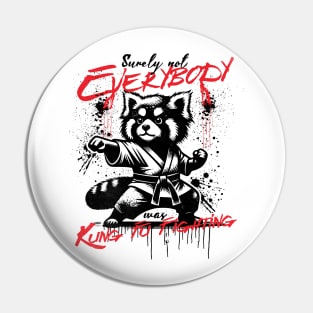 Red Panda Rumble: Kung Fu Fighting Pin