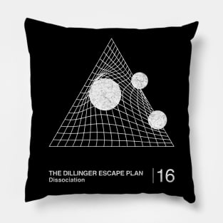 The Dillinger Escape Plan / Minimalist Graphic Design Tribute Pillow