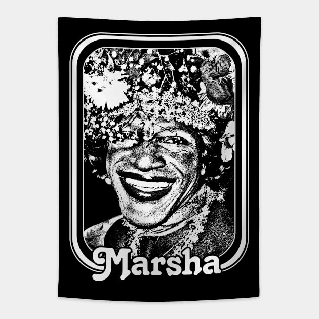 Marsha P Johnson /\/\/ Queer Icon Design Tapestry by DankFutura