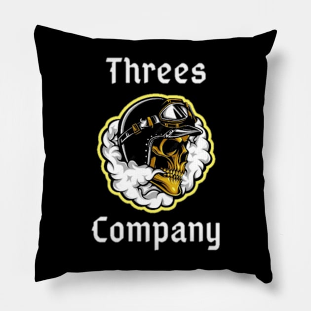 Threes company vintage Pillow by Clewg