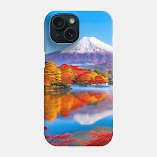 Mountain Fuji with morning fog Phone Case