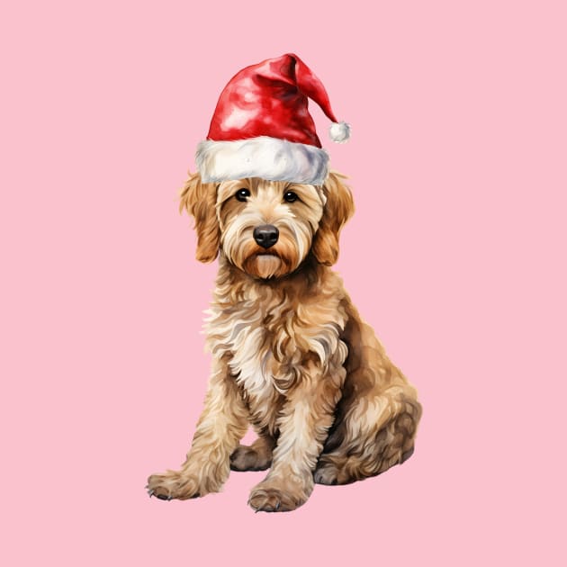 Goldendoodle Santa by rmcbuckeye