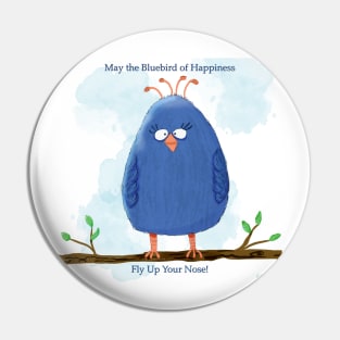 Bluebird of Happiness Pin