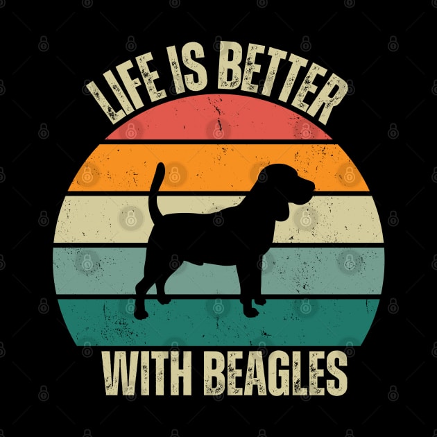 Life is Better with Beagles - A Joyful Companion for Every Dog Lover by Hashed Art